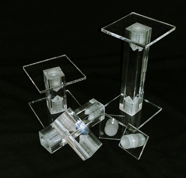 Single Flyer Risers - Clear Mithril